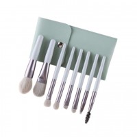 Wholesale high quality cosmetic brush animal print green cosmetic brushes